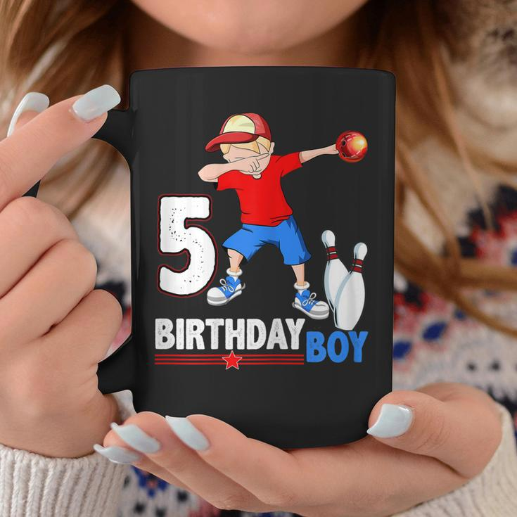 Dabbing Bowler BowlingShirt 5Th Birthday Boys Party Tees Coffee Mug Unique Gifts