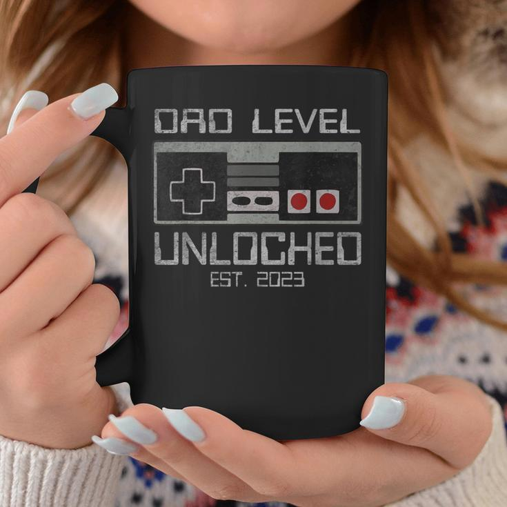 Dad Level Unlocked 2023 Leveled Up To Dad Soon To Be Dad Coffee Mug Funny Gifts