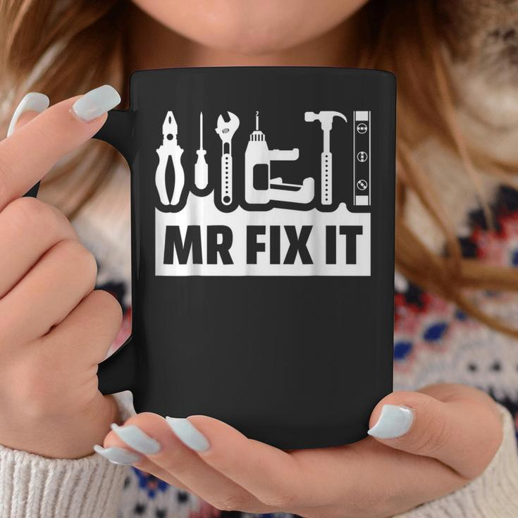 Dad Mr Fix It Funny Fathers Day For Father Of A Son Daddy Gift For Mens Coffee Mug Unique Gifts