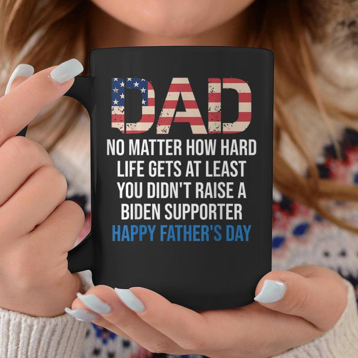 Dad No Matter How Hard Life Gets At Least Quote Fathers Day Coffee Mug Unique Gifts