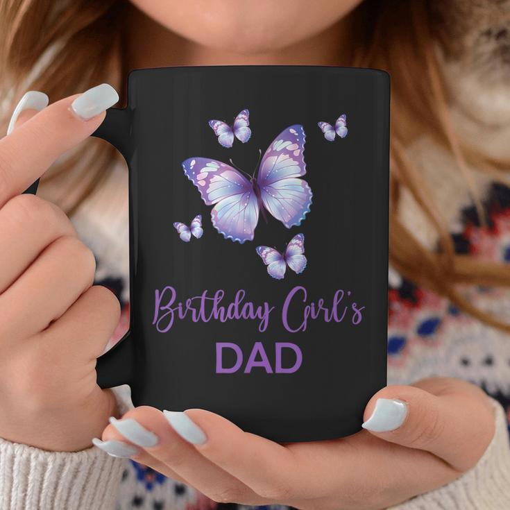 Dad Of The Birthday Girl Butterfly Family 1St Birthday Coffee Mug Unique Gifts