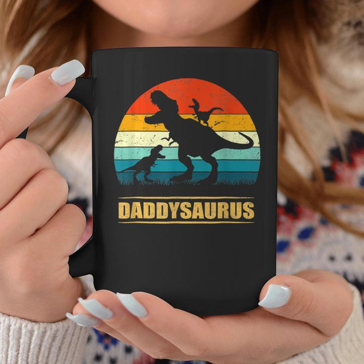 Dad Saurus Daddy DinosaurRex 2 Kids Family Fathers Day Coffee Mug Unique Gifts