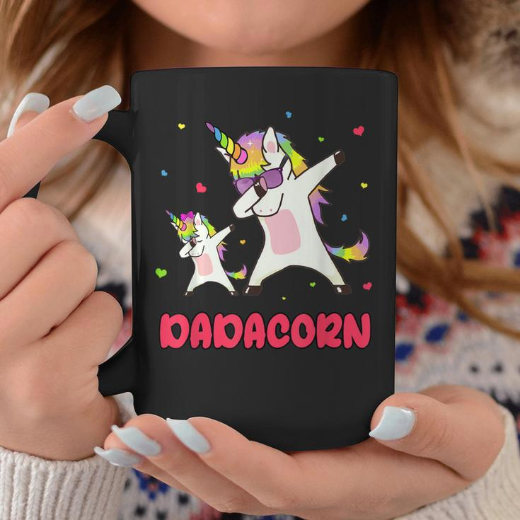Dadacorn Dabbing Unicorn Dad Unicorn Girl Daddy Birthday Coffee Mug Unique Gifts