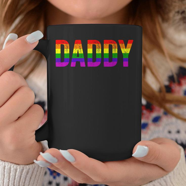 Daddy Lgbt Gay Lesbian Pride Rainbow Support Fathers Day Coffee Mug Unique Gifts