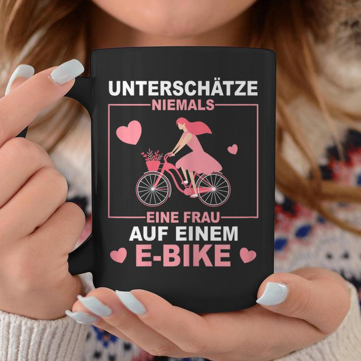 Damen E-Bike Fahrrad Fahren Fahrradfahrer Fahrradfahrerin Tassen Lustige Geschenke