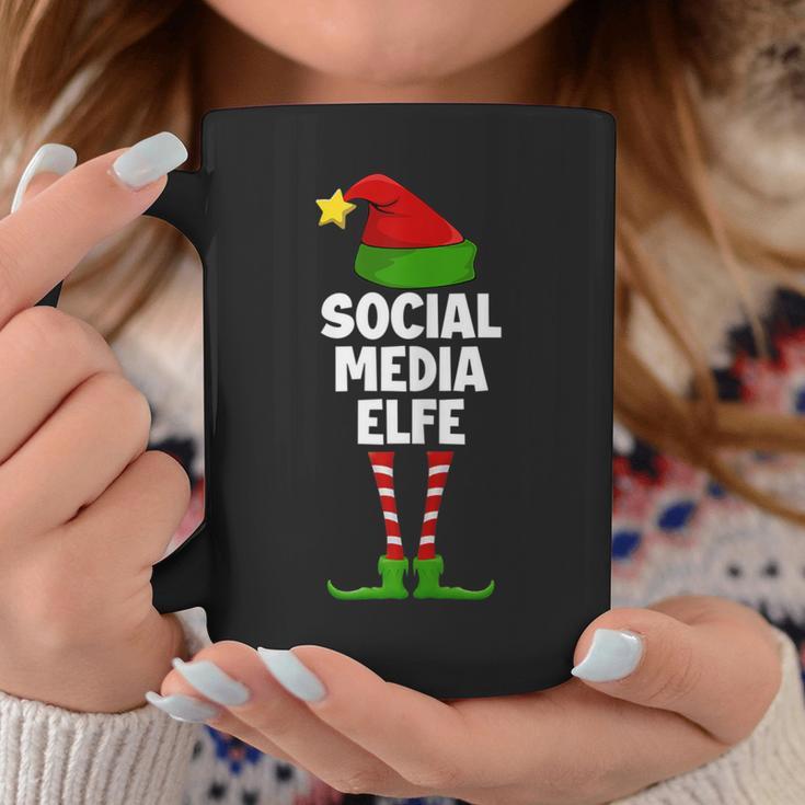 Damen Tassen Social Media Elfe, Partnerlook Weihnachten Lustige Geschenke