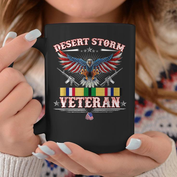 Desert Storm Veteran Pride Persian Gulf War Service Ribbon Coffee Mug Funny Gifts
