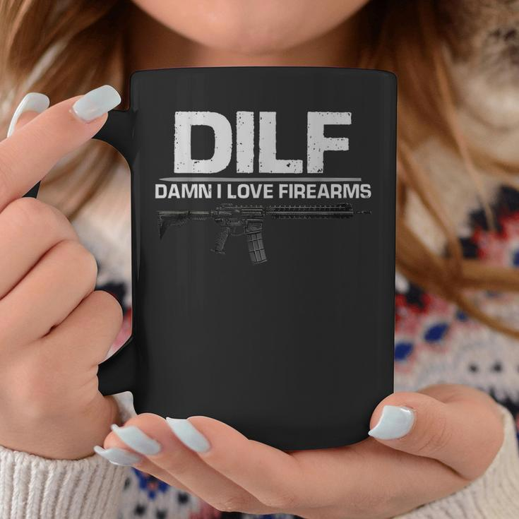 Dilf Damn I Love Firearms Coffee Mug Unique Gifts
