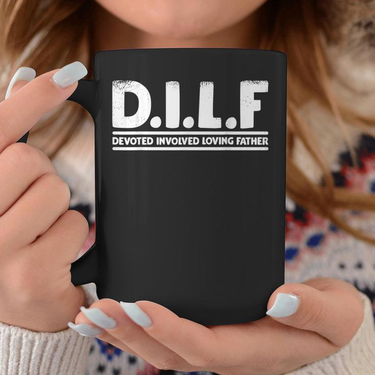 Dilf Devoted Involved Loving Father Dad Gift Papa Men Gift For Mens Coffee Mug Unique Gifts