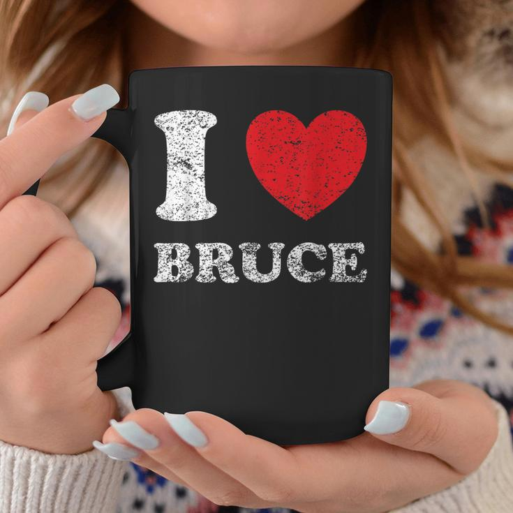 Distressed Grunge Worn Out Style I Love Bruce Coffee Mug Unique Gifts