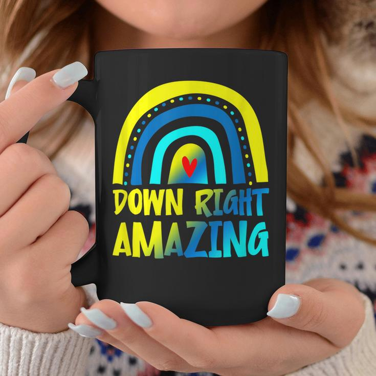 Down Right Amazing Down Syndrome Awareness Coffee Mug Funny Gifts