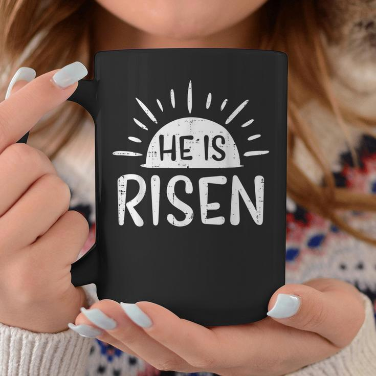 Easter Christian He Is Risen Sun Resurrection Men Women Kids Coffee Mug Unique Gifts