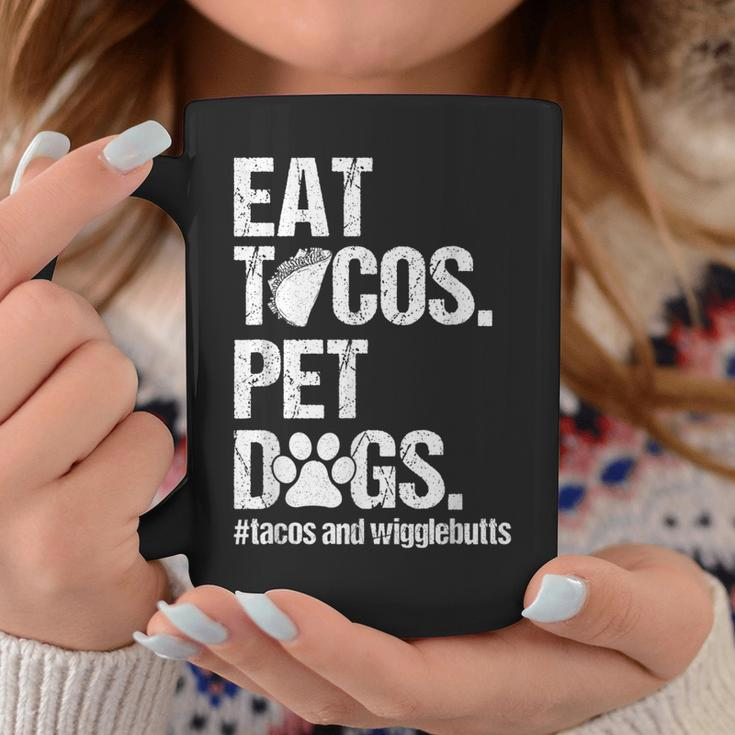 Eat Tacos Pet Dogs Tacos And Wigglebutts Retro Coffee Mug Unique Gifts
