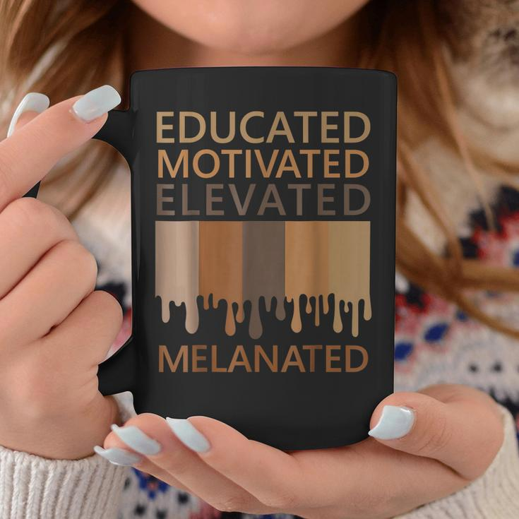 Educated Motivated Elevated Melanated V3 Coffee Mug Funny Gifts