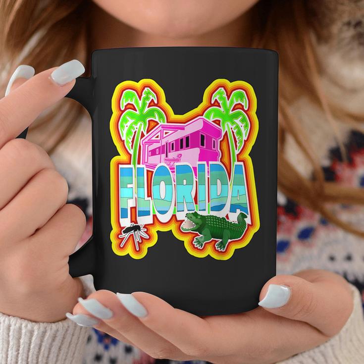 Farbenfroher Redneck Florida Alligator Tassen, Lustiges Käfer-Design Lustige Geschenke