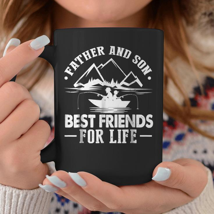 Father And Son Best Friends For Life Dad Fishing Coffee Mug Unique Gifts
