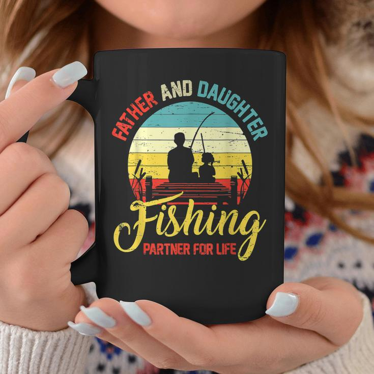 Father Daughter Fishing Partner For Life Retro Matching Dad V2 Coffee Mug Funny Gifts