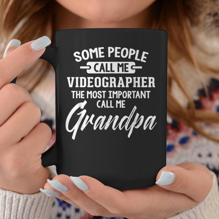Fathers Day Gift For A Videographer Grandpa Gift For Mens Coffee Mug Unique Gifts