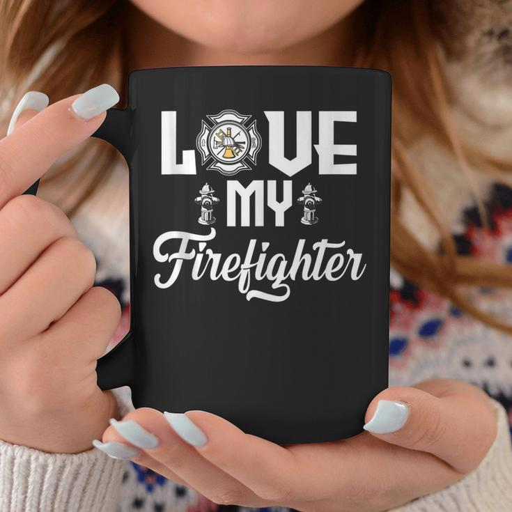 Fire Fighter Women Wife Of The Firefighter Coffee Mug Funny Gifts