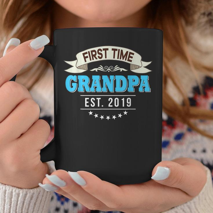 First Time Grandpa Est 2019 New Dad Mom Father Coffee Mug Unique Gifts