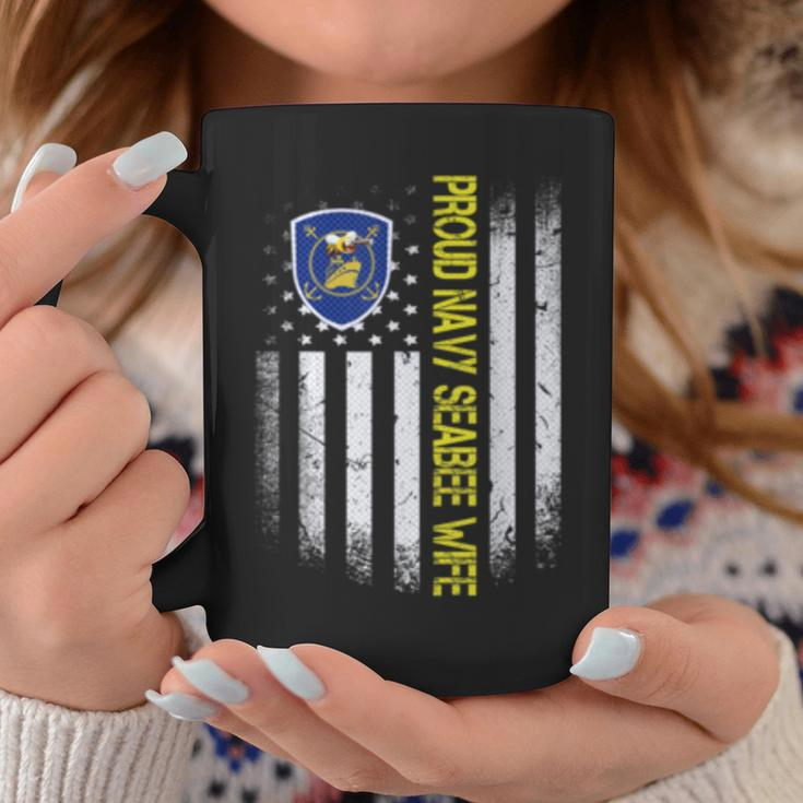 Flag Usa Proud Us Navy Seabee Wife Us Military Family Gift Coffee Mug Unique Gifts