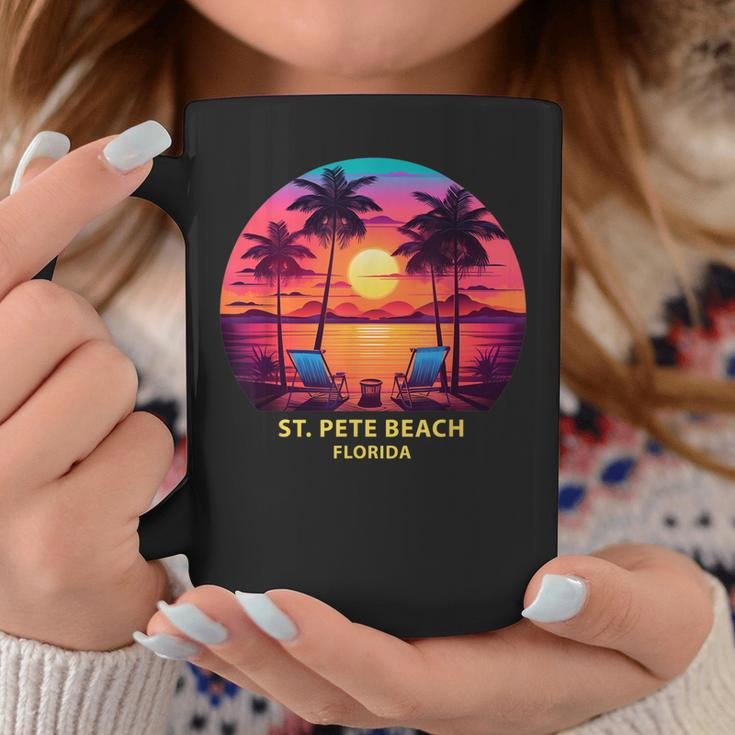 Florida St Pete Beach Colorful Palm Trees Beach Coffee Mug Unique Gifts