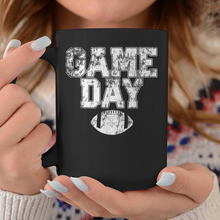 Football Day Game Vintage Distressed Graphic Mens Womens Dad Coffee Mug Funny Gifts