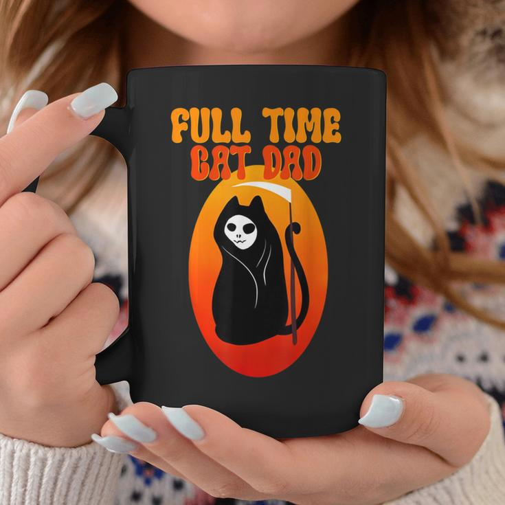 Full Time Cat Dad Halloween Funny V2 Coffee Mug Unique Gifts