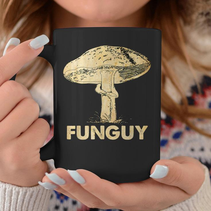 Funguy Funny Fungi Fungus Mushroom Men Funny Guy Vintage Coffee Mug Unique Gifts
