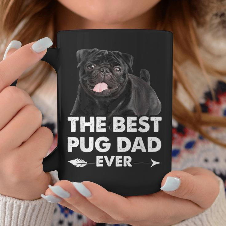 Funny Best Pug Dad Ever Black Pug Owner Fathers Day Coffee Mug Unique Gifts