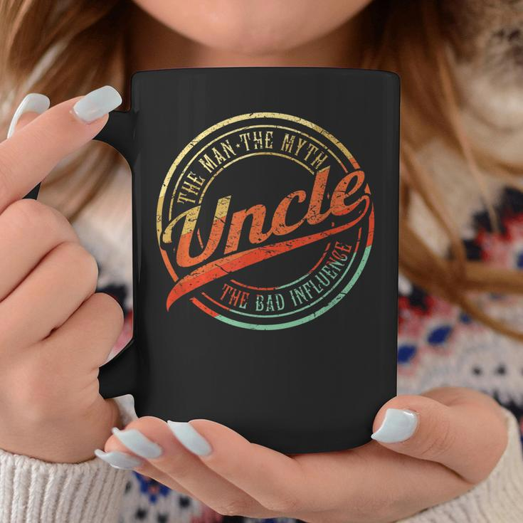 Funny Birthday Gifts For Uncle The Man Myth Bad Influence Gift For Mens Coffee Mug Unique Gifts