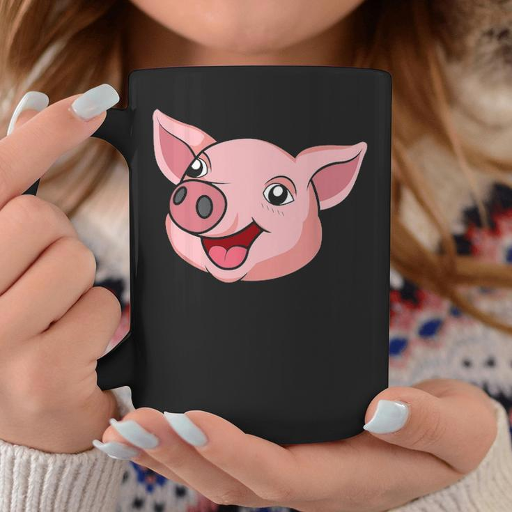 Funny Cute Pig Face Farm Adorable Pink Piglet Lover Farmer Coffee Mug Funny Gifts
