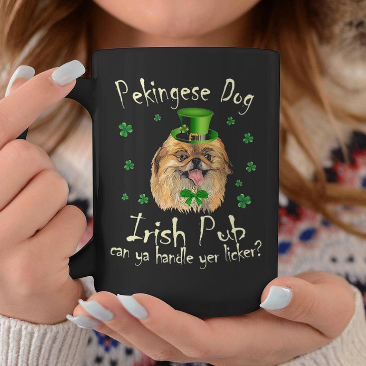 Funny Irish Pub Pekingese Mother Mom Women Dad Dog Pekingese Coffee Mug Funny Gifts