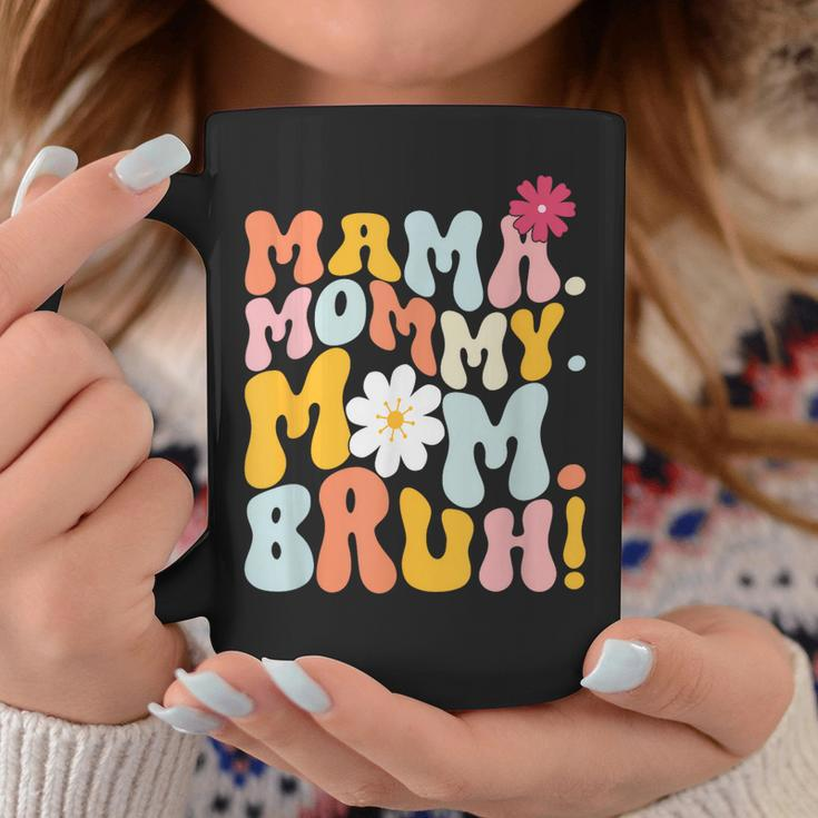 Funny Mama Mommy Mom Bruh Groovy Mothers Day Coffee Mug Unique Gifts