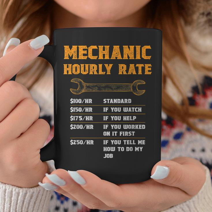 Funny Mechanic Gift Mechanic Hourly Rate Coffee Mug Unique Gifts