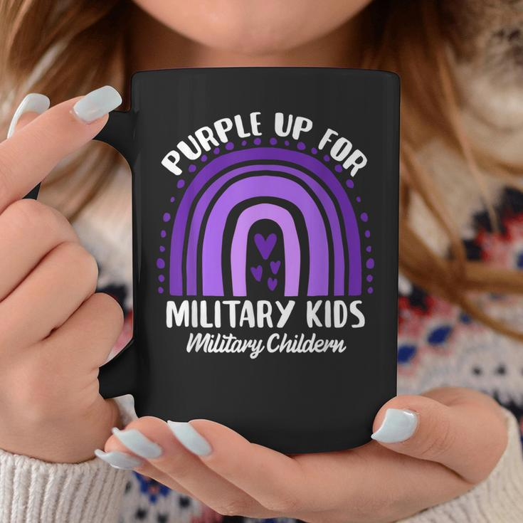 Funny Quote Purple Up For Military Kids Military Child Month Coffee Mug Unique Gifts