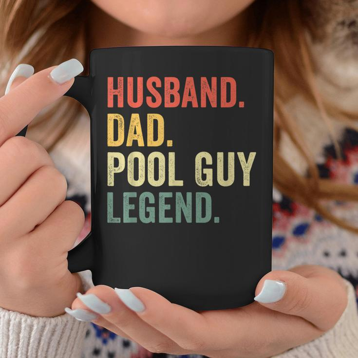 Funny Swimming Husband Dad Pool Guy Legend Vintage Coffee Mug Funny Gifts