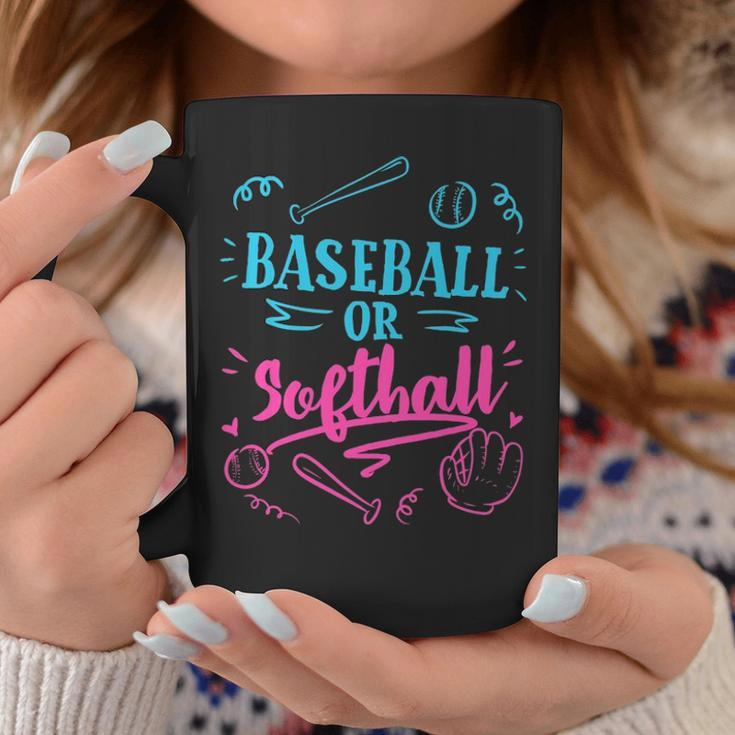 Gender Reveal Party Mom Dad Gift Baseball Softball Gift Coffee Mug Funny Gifts