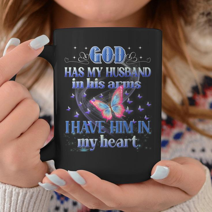God Has My Husband In His Arms I Have Him In My Heart Memory Coffee Mug Unique Gifts
