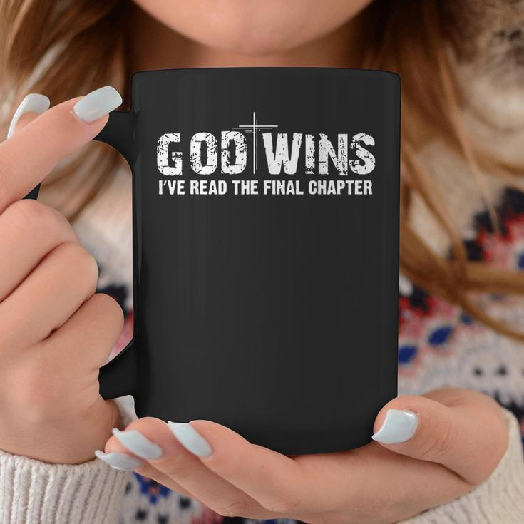 God Wins I Ve Read The Final Chapter Christian Faith Lover Coffee Mug Unique Gifts