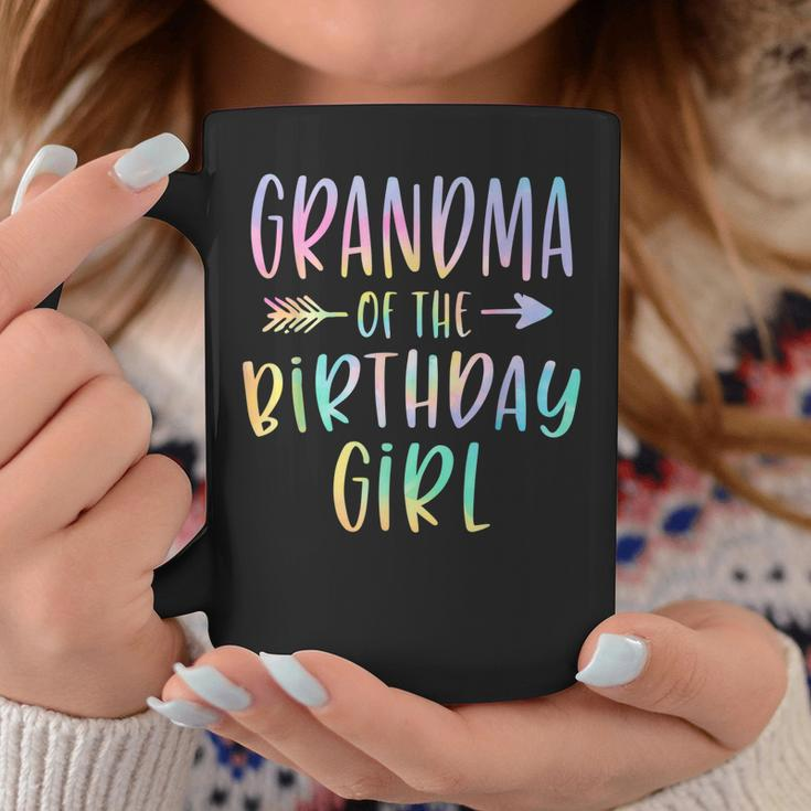 Grandma Of The Birthday Girl Tie Dye Colorful Bday Coffee Mug Unique Gifts