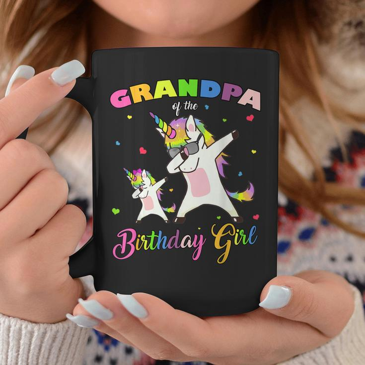 Grandpa Of The Birthday Girl Unicorn Princess Grandfather Coffee Mug Unique Gifts