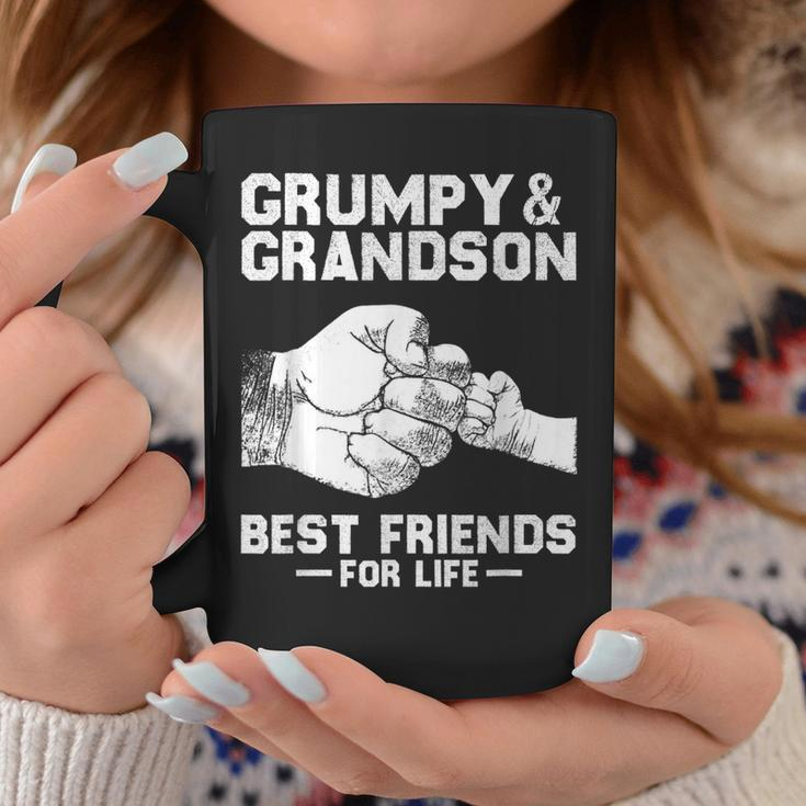 Grumpy And Grandson Best Friends For Life Gift For Grandpa Coffee Mug Unique Gifts
