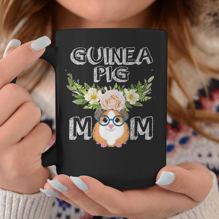 Guinea Pig Mom Floral Style Mothers Day Outfit Gift Coffee Mug Funny Gifts