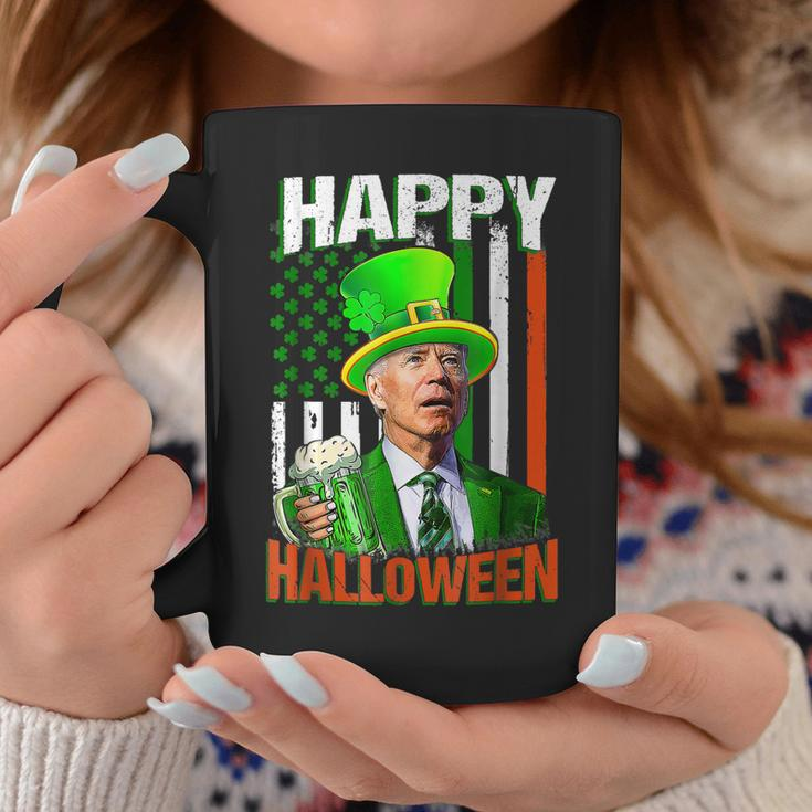 Happy Halloween Funny Leprechaun Biden Irish St Patrick Day Coffee Mug Funny Gifts