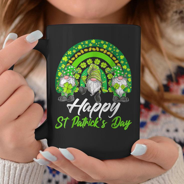 Happy St Patricks Day 2023 Shamrock Rainbow Gnomes Lucky Coffee Mug Funny Gifts