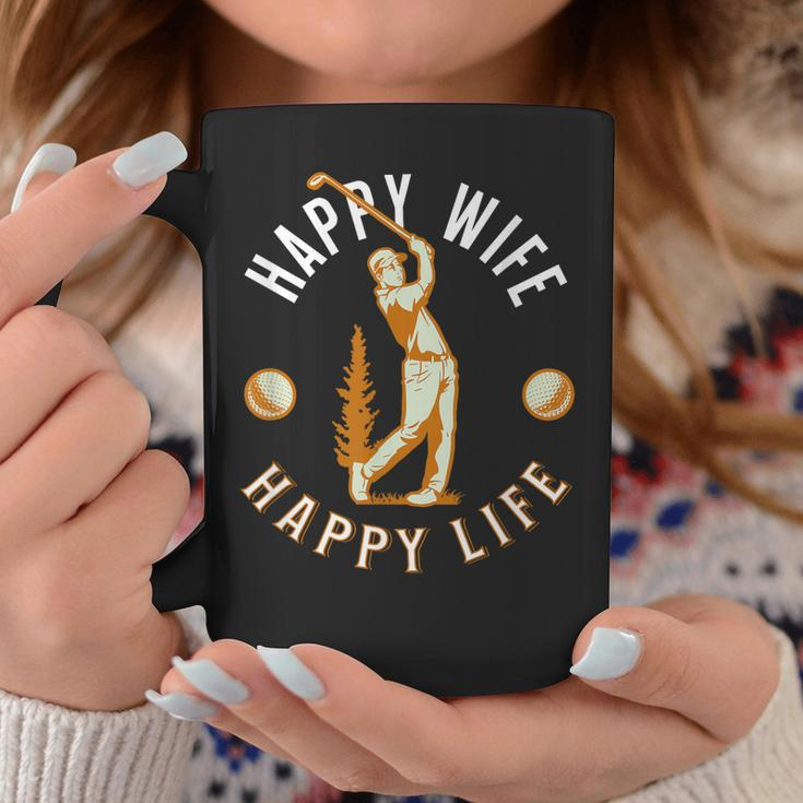 Happy Wife Happy Life - Funny Golf Game For Happy Marriage Coffee Mug Unique Gifts