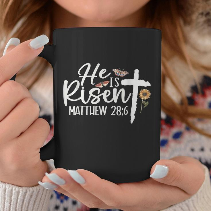 He Is Risen Christians Cross Jesus Religious Easter Day Coffee Mug Unique Gifts