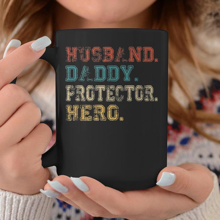 Husband Daddy Protector Hero Fathers Day Gift Dad Son V2 Coffee Mug Funny Gifts