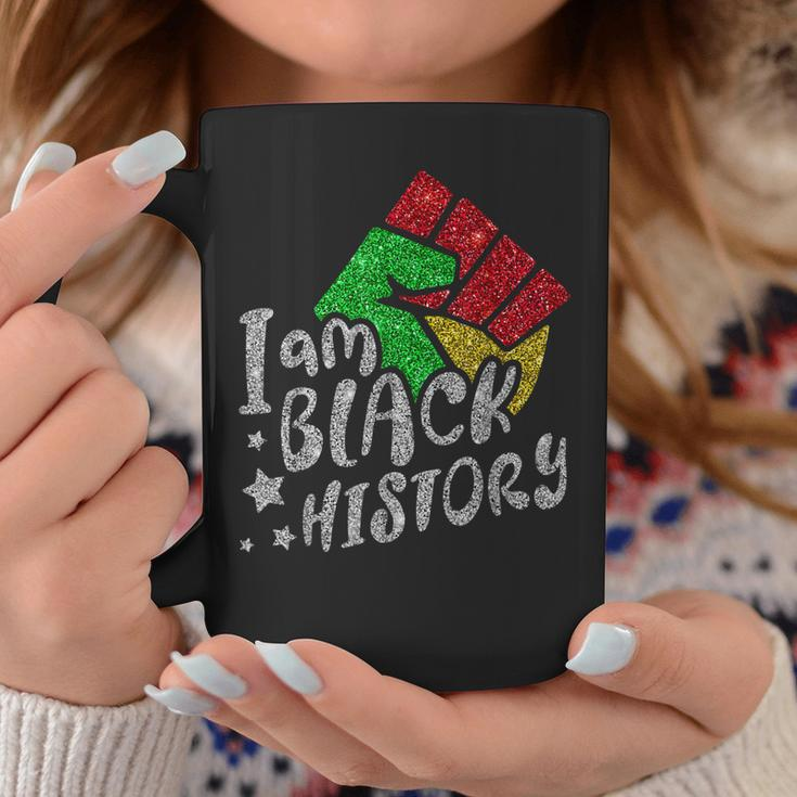 I Am Black Woman Blm Melanin Educated Black History Month Coffee Mug Funny Gifts